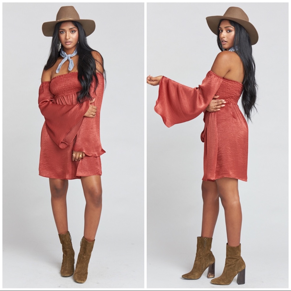 Show Me Your MuMu Ashley Smocked Dress NWT